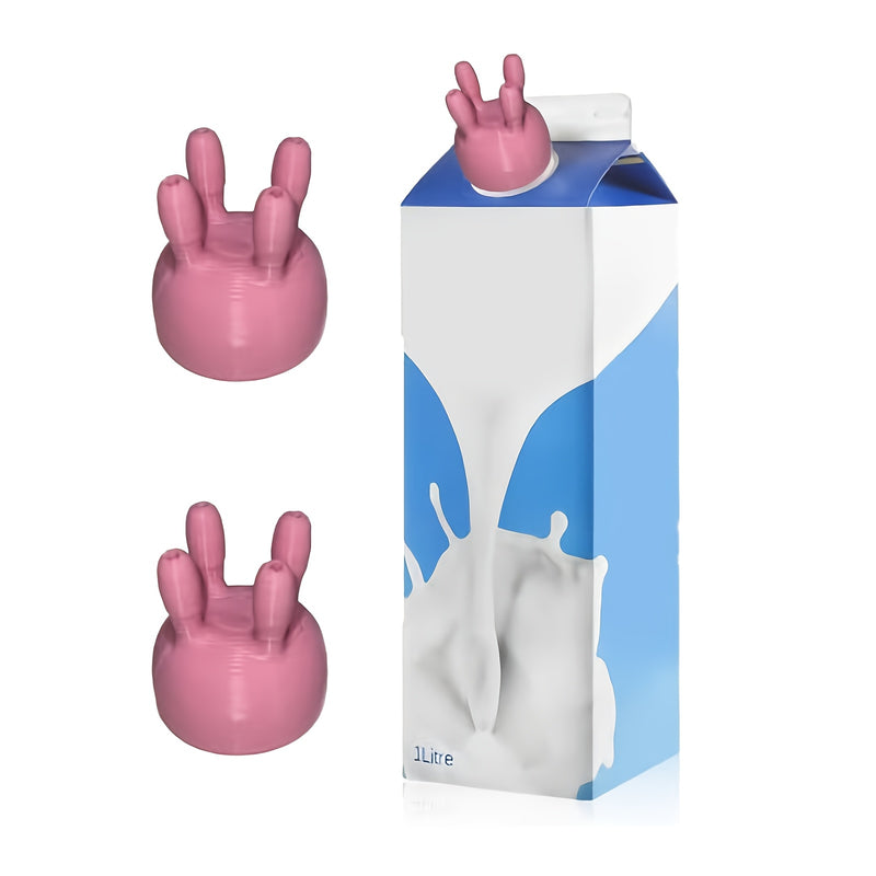 LDQ 1pc Cow Milk Paper Box Lid, Kitchen Tools 3D Printed Humorous Milk Pouring Bottle Lid, Milk Diverter in a Box, Milking Device, Comical Milk Bottle Lid for Christmas And Thanksgiving Gifts