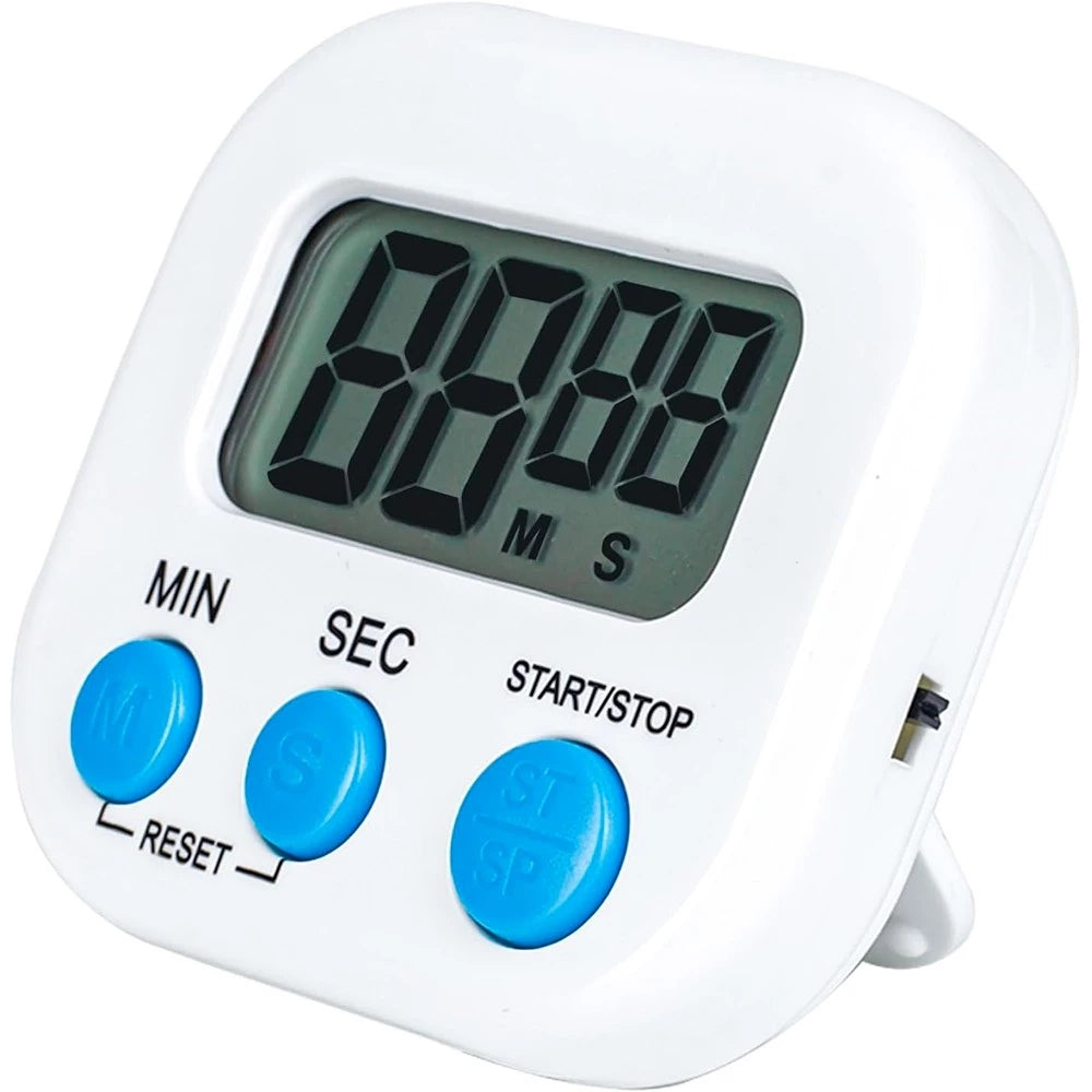 Timer Digital Magnético Tioeasy™ — Contagem Progressiva e Regressiva com Display LCD e Alarme
