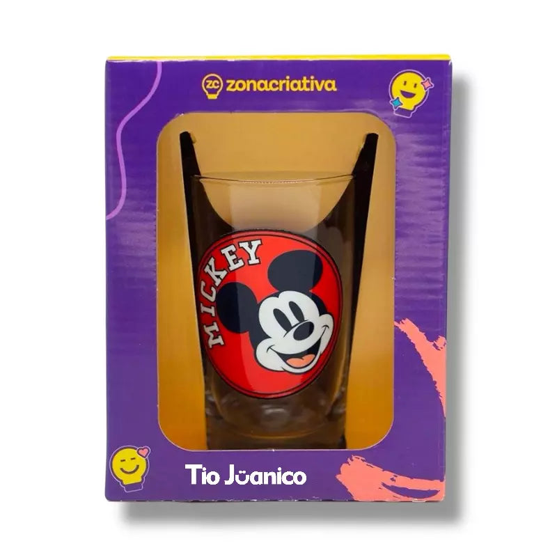 Copo Oficial Disney™ Mickey Mouse 300ml em Vidro Borossilicato — Parede Dupla e Design Exclusivo