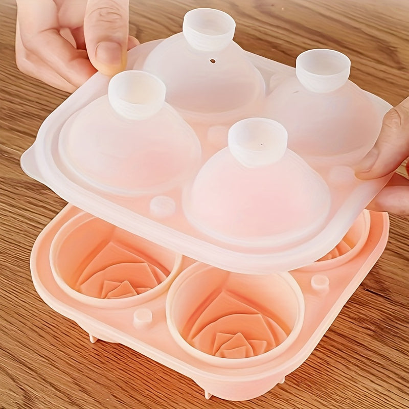 1pc Silicone Rose Flower Ice Cube Tray, Food-Grade Creative Ice Mold for Chilled Beverages, Uncharged, No Battery Required