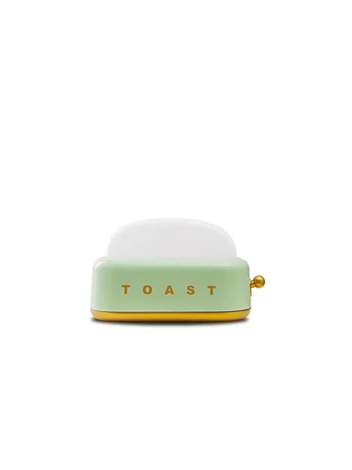 Staaricc USB Rechargeable Cute Toaster-Shaped LED Night Light – Warmth Illuminates Every Moment, Decorative Table Lamp in Green/Orange/Pink, Perfect for Home, Birthday, or Christmas Gift, Best for Christmas