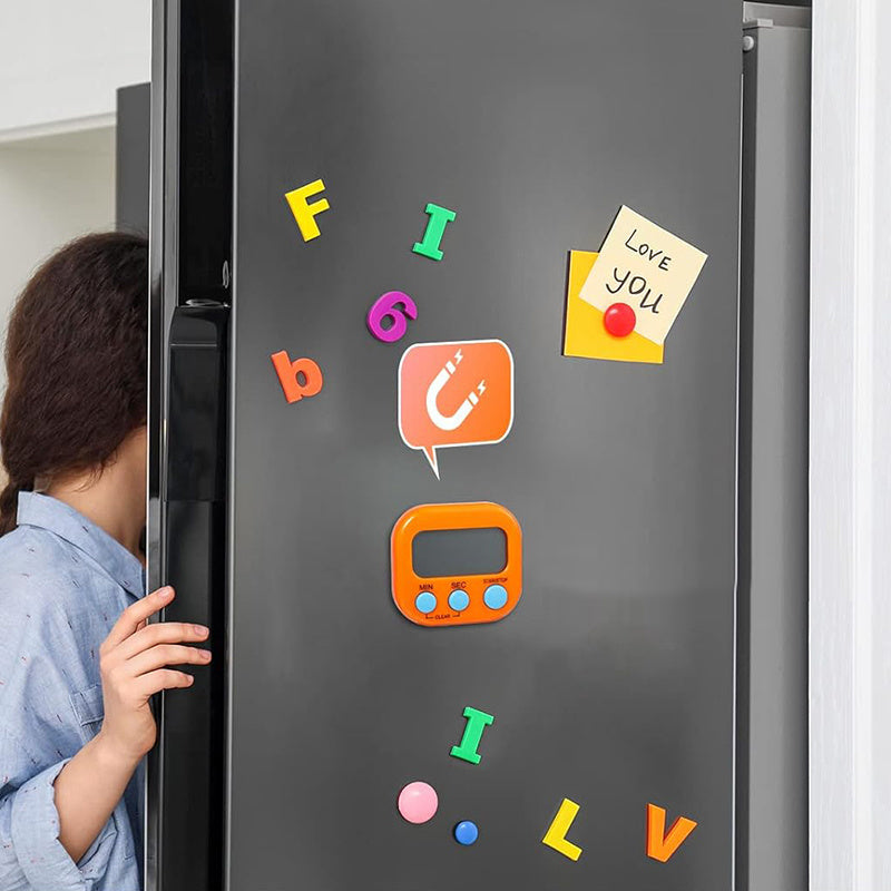 Timer Digital Magnético Tioeasy™ — Contagem Progressiva e Regressiva com Display LCD e Alarme