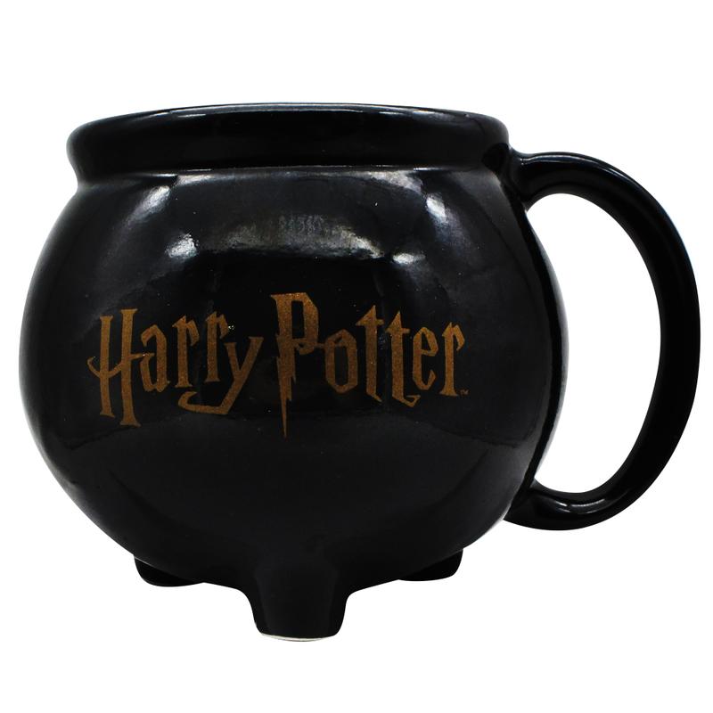 Caneca 3D Caldeirão Hogwarts 500ml em Cerâmica Oficial Harry Potter
