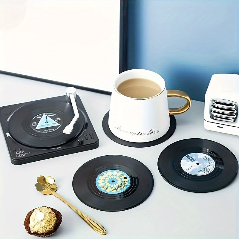 kit de 6 Descansos de Copo Discos de Vinil Tio Juanico