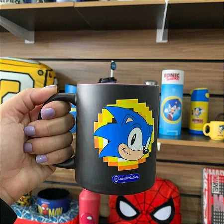 Caneca Mágica Sonic 300ml em Cerâmica Oficial