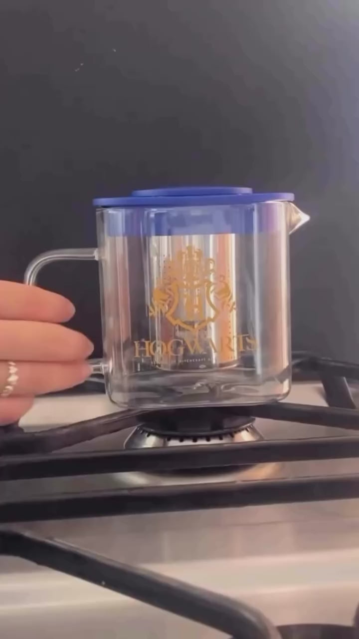 Chaleira Oficial Harry Potter™ com Infusor em Vidro Borossilicato — 730ml