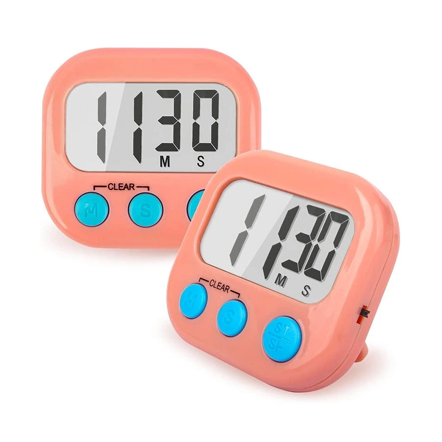 Timer Digital Magnético Tioeasy™ — Contagem Progressiva e Regressiva com Display LCD e Alarme