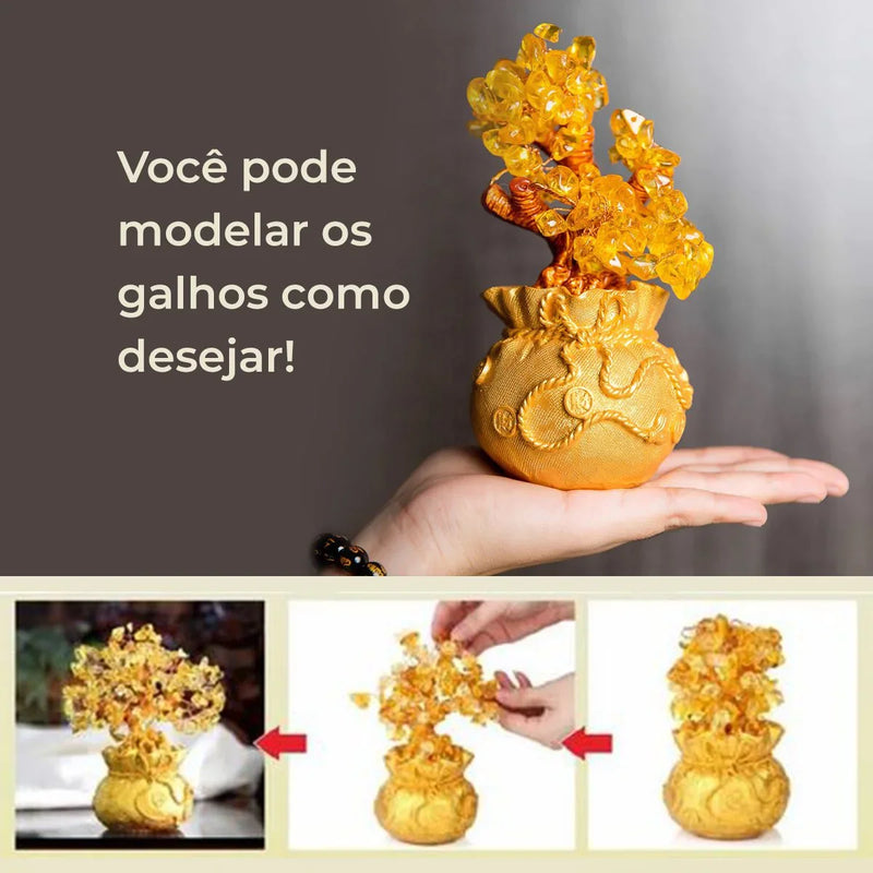 Árvore da Fortuna com Pedra Citrino - Tio Juanico