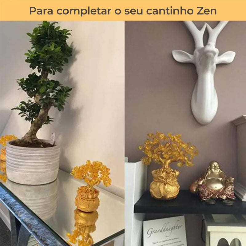 Árvore da Fortuna com Pedra Citrino - Tio Juanico